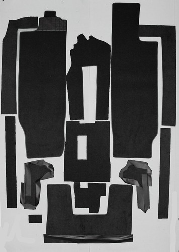Black Velours Carpet Set for Renault Alpine A310 4V 1971-1976 - 第 1/2 張圖片