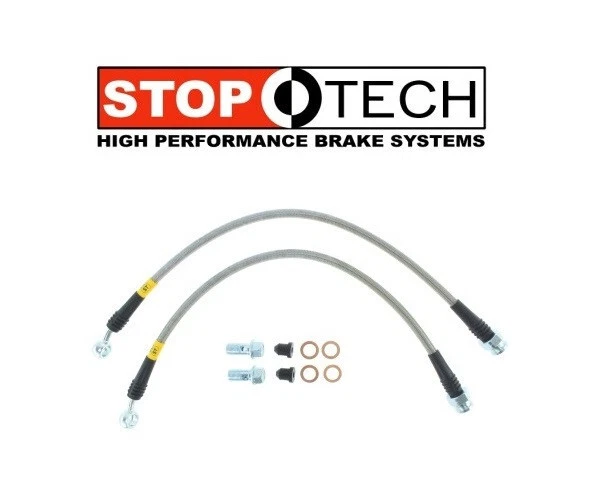 STOPTECH REAR SET BRAKE LINES 2005-09 AUDI A4 CABRIOLET SEDAN QUATTRO 2004-09 S4 - Image 2 of 4