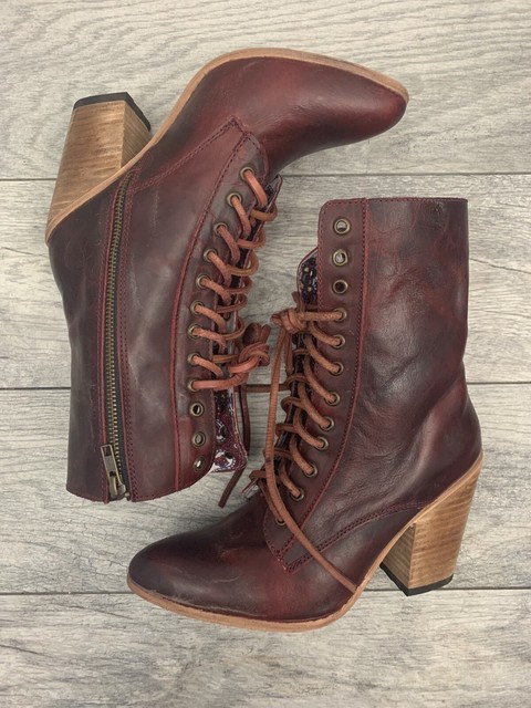distressed leather ankle boots womens