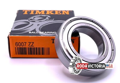 TIMKEN 6007 ZZ DEEP GROOVE BALL BEARING 35x62x14mm | eBay