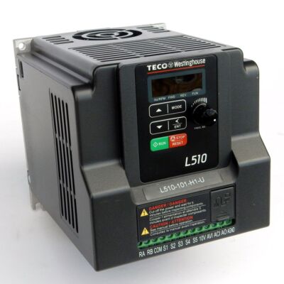 2 HP 1PH 230V INPUT 3PH OUTPUT TECO VARIABLE FREQUENCY DRIVE L510-202-H1-U NEW