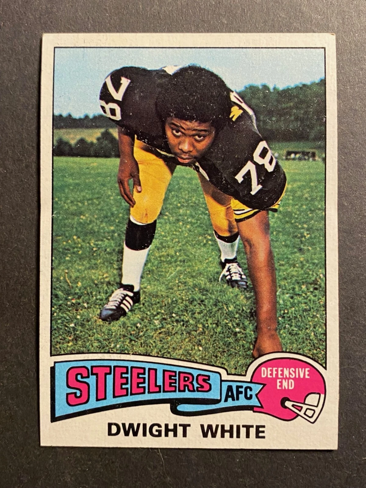 1975 Topps  DWIGHT WHITE  #235  Pittsburgh Steelers  East Texas State