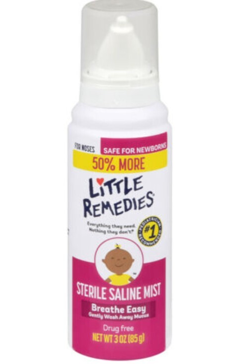 Little Remedies Sterile Saline Nasal Mist, Safe for Newborns, fl