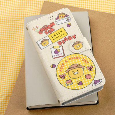 Kakao Friends Choonsik Diary Thin Case for iPhone X XS XS Max XR 7/8/SE2/SE3 +