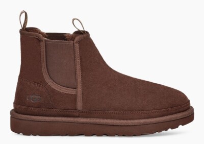 UGG NEUMEL CHELSEA GRIZZLY HERREN WILDLEDERSTIEFEL 1121644 WOLLFUTTER ORIGINAL