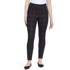 Nine West Women's High Rise Heidi Pull On Jeans Pants Brown/Black Plaid U pick