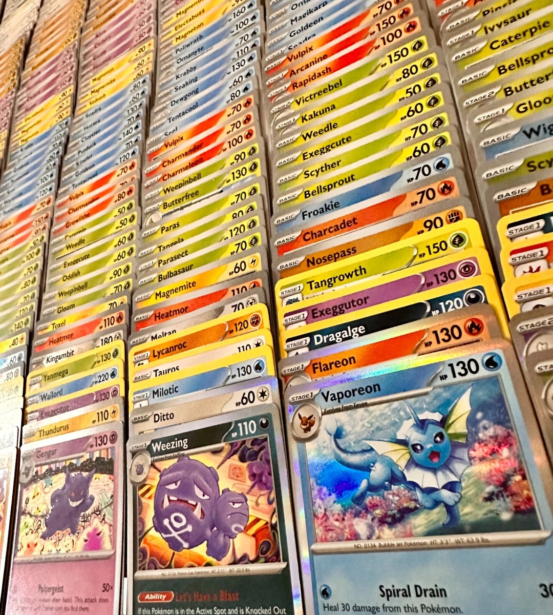 100 Pokemon Cards Bulk Lot - 1x Ultra Rare EX + 24x Rares & Holos