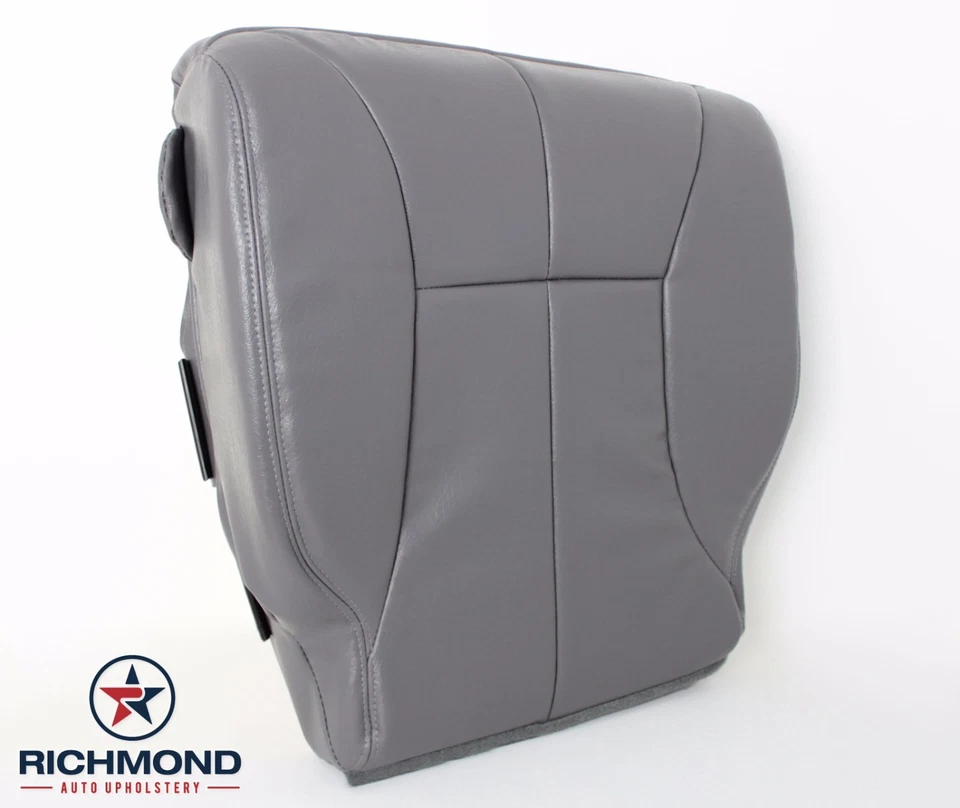Cubierta de asiento de cuero inferior del lado del conductor gris para Dodge Ram 3500 SLT 1998-2002 Foto 2 de 4
