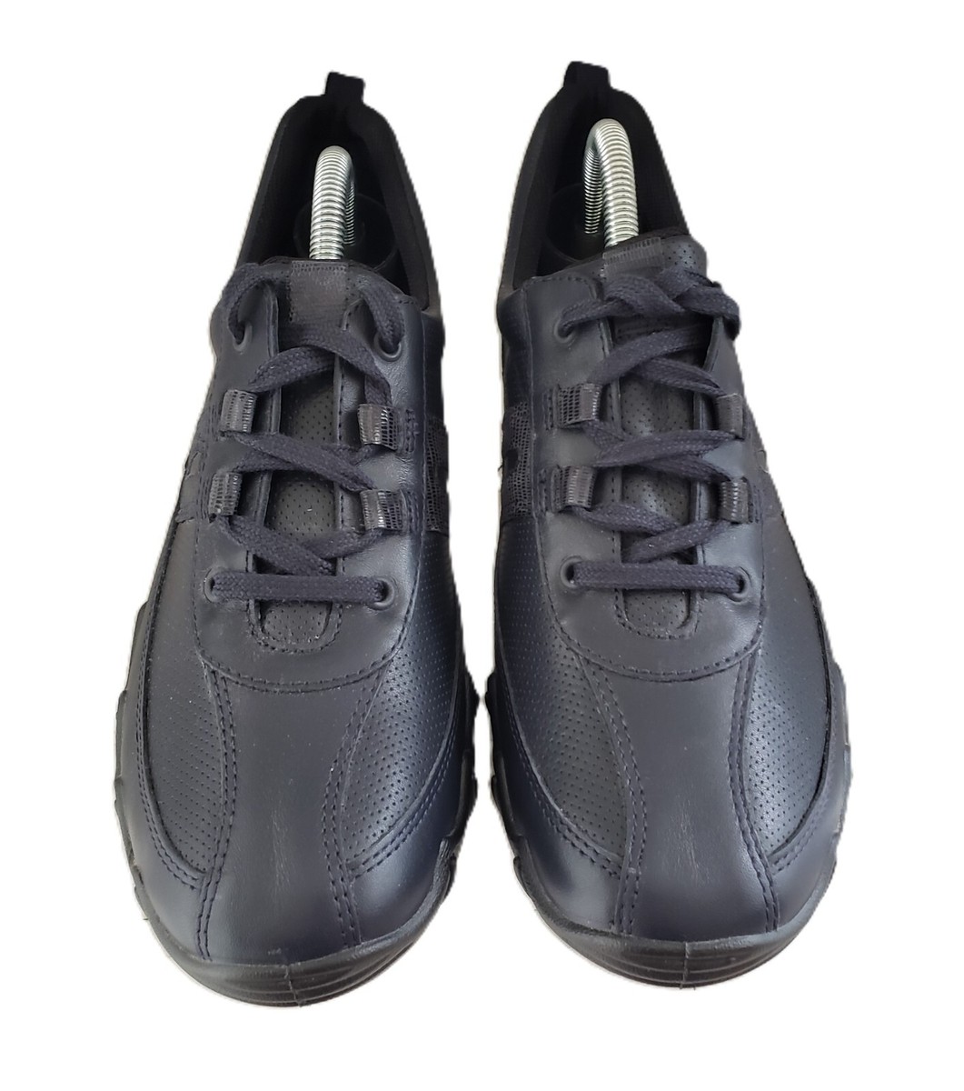 Hotter Leanne ll Black Croc Leather Trainers Sneakers Womens UK US 41  EU New