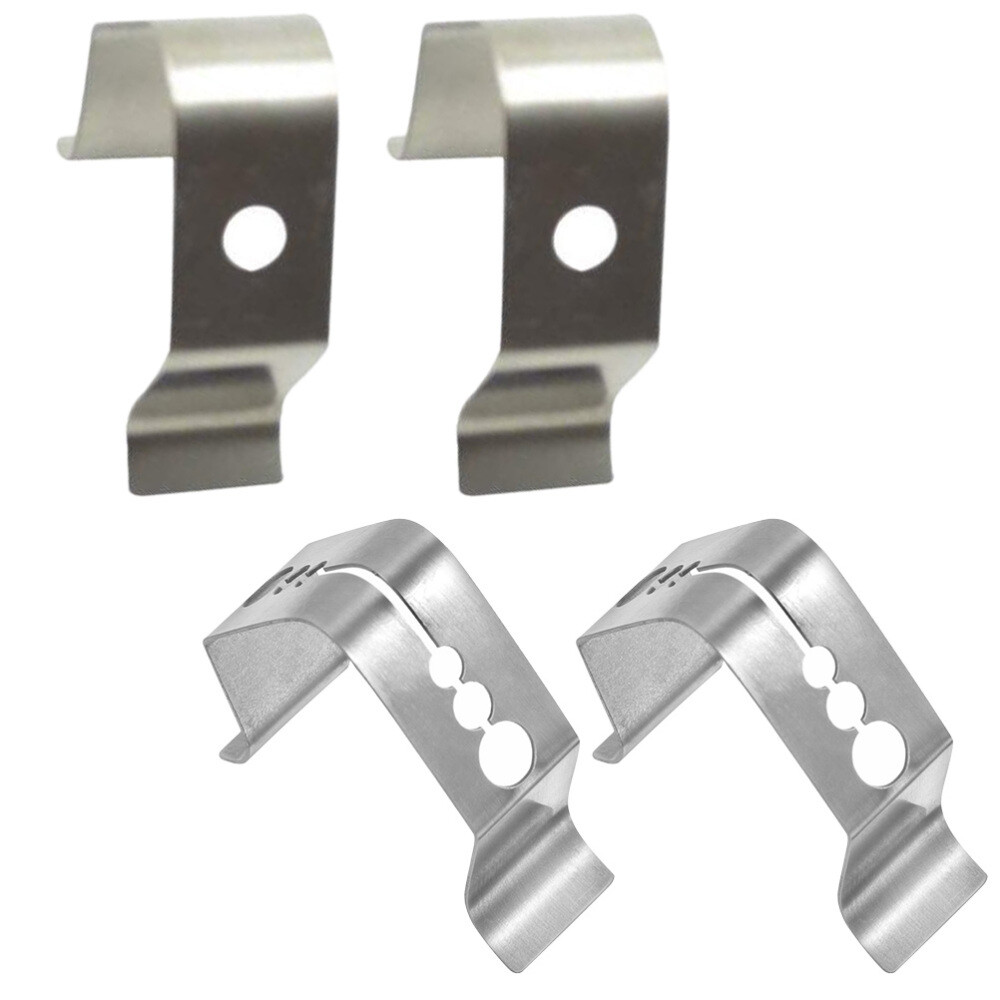 2 Pieces Stainless Steel Grill Probe Clips Grate for Ambient