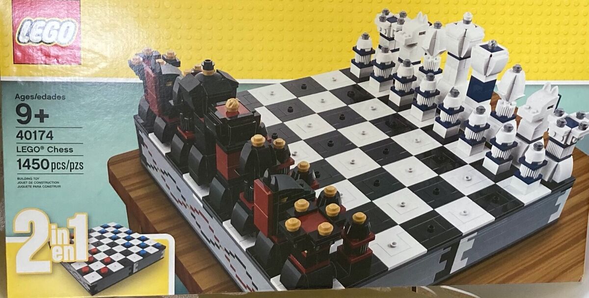  LEGO Iconic Chess Set 40174, 2 Players : Toys & Games