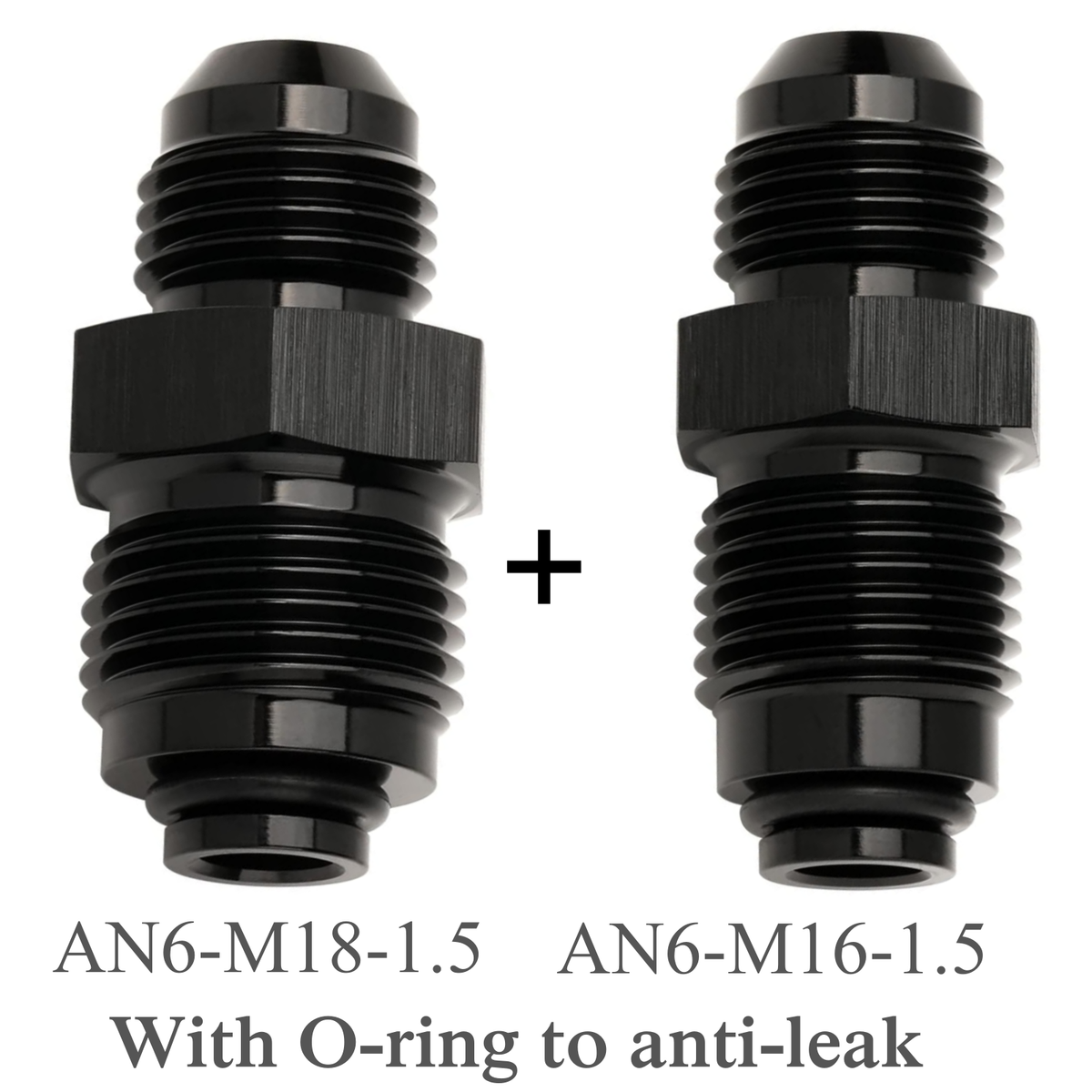 アロンダイト 6AN Power Steering Fittings 16mm 1.5 & 18mm 1.5 For GM Hydro Boost