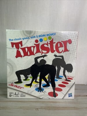 Twister by Hasbro - The Classic Game With Two More Moves NEW