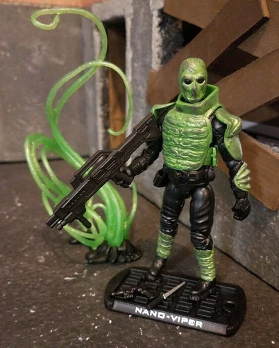 GI JOE ~ 2009 NANO VIPER ~ RISE OF COBRA ROC ~100% complete & SWEET