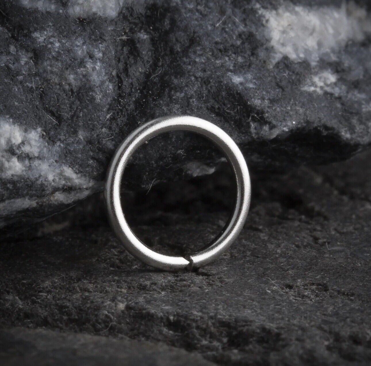 925 Sterling Silver Thin Nose Ring Hoop Small 10mm