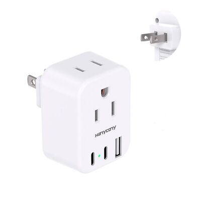 US to Japan Plug Adapter Japan Power Travel Adpter with 2 Outlets 3 USB Ports(2