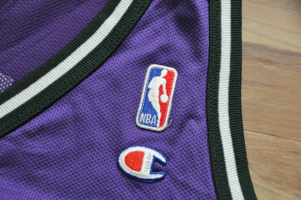 Ray Allen Milwaukee Bucks Champion Jersey Purple NBA Men 44 L