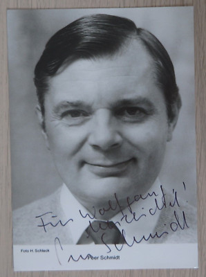 Autogramm deutscher Theater, Film- und TV-Schauspieler Peer Schmidt (103861)
