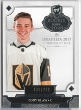 2019-20 The Cup Rookie Class of 2020 Cody Glass #2020-CG Vegas SN# /249