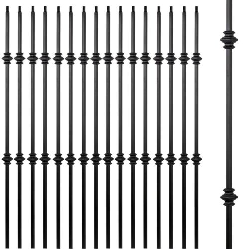 Lightweight Wrought Iron Balusters - Elegant 20-Pack for Modern Stair Railings - Picture 3 of 6