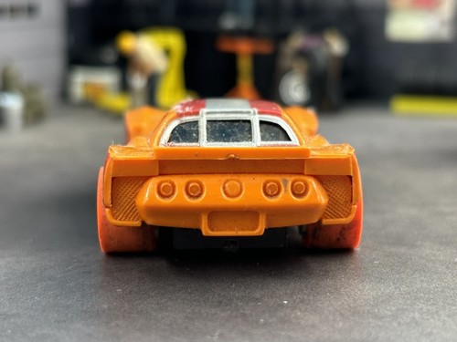 Aurora Afx Magna Traction Greenwood Corvette GT Orange #12 Tested & Runs - Picture 10 of 13