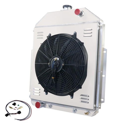 3 Row Aluminum Radiator Shroud Fan Fits 1942-1952 Ford F1 F2 F3 Trucks V8 - Picture 8 of 13