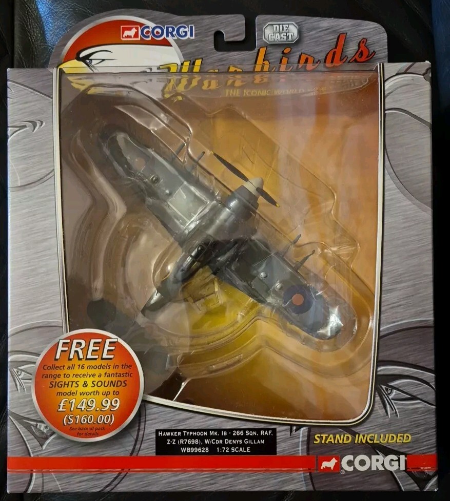 Corgi Warbirds Hawker Typhoon Mk.IB 266 Sqn RAF W/Cdr Denys Gillam WB99628 1:72