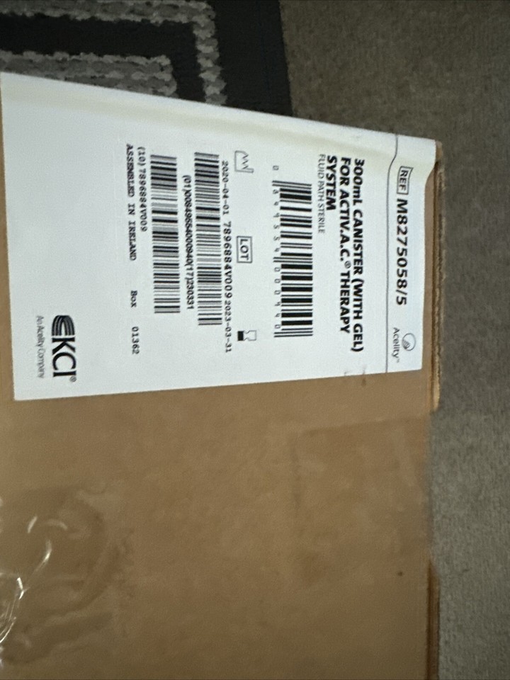 5 KCI 300mL Canisters w Gel ActiVAC Therapy Wound Vac M8275058/5 eBay