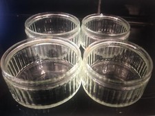 GLASS RAMEKINS X 6 GREAT FOR MOUSSE OR ANY DESSERTS NEW