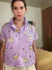 Tweety Bird Pajama Top, Vintage Lonnet Tunes, Large