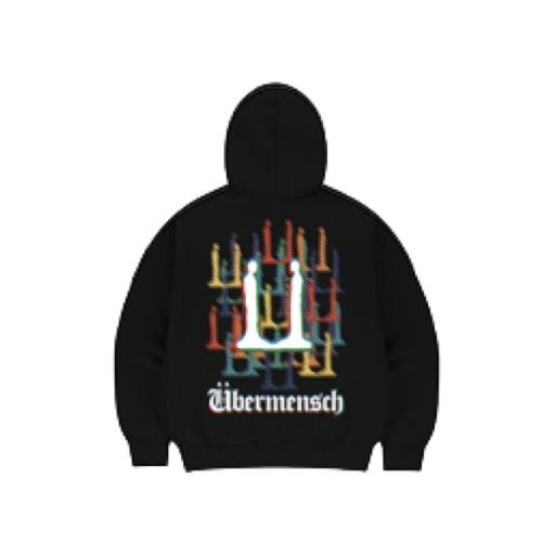 G-DRAGON Ubermensch Zip-Up Hoodie Black 100% Authentic K-Pop