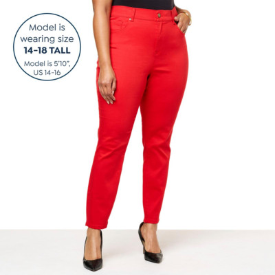 DG2 by Diane Gilman Infinity Stretch TriFit Jeans Ruby 28 30 32WT