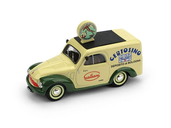 Fiat 500B Lieferwagen 1950 Certosino Galbani 1:43 Modell Brumm-image