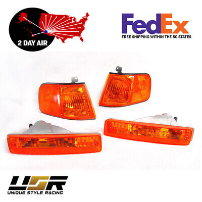 For 90-91 Honda CRX JDM Amber Signal Corner Lights Lamp w/ One Bulb Slot Only 