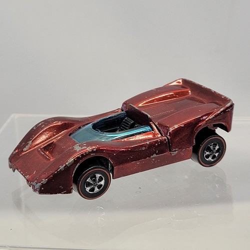 Vintage Hot Wheels Redline Mclaren M6A Spectraflame Red 1968 Black ...