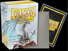 Silver Matte 100 ct Dragon Shield Sleeves Matte Textured  Free Ship