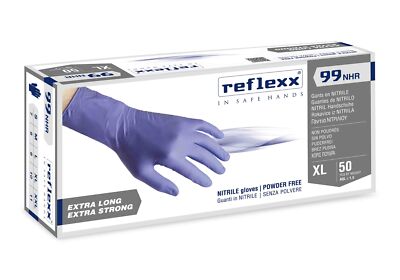 Einweg-Nitrilhandschuhe High Risk Reflexx 99 NHR puderfrei
