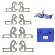 9/16" - 1" Radius Gage by 16ths Set of 8 PC Machinist Tool Inspection Gauge