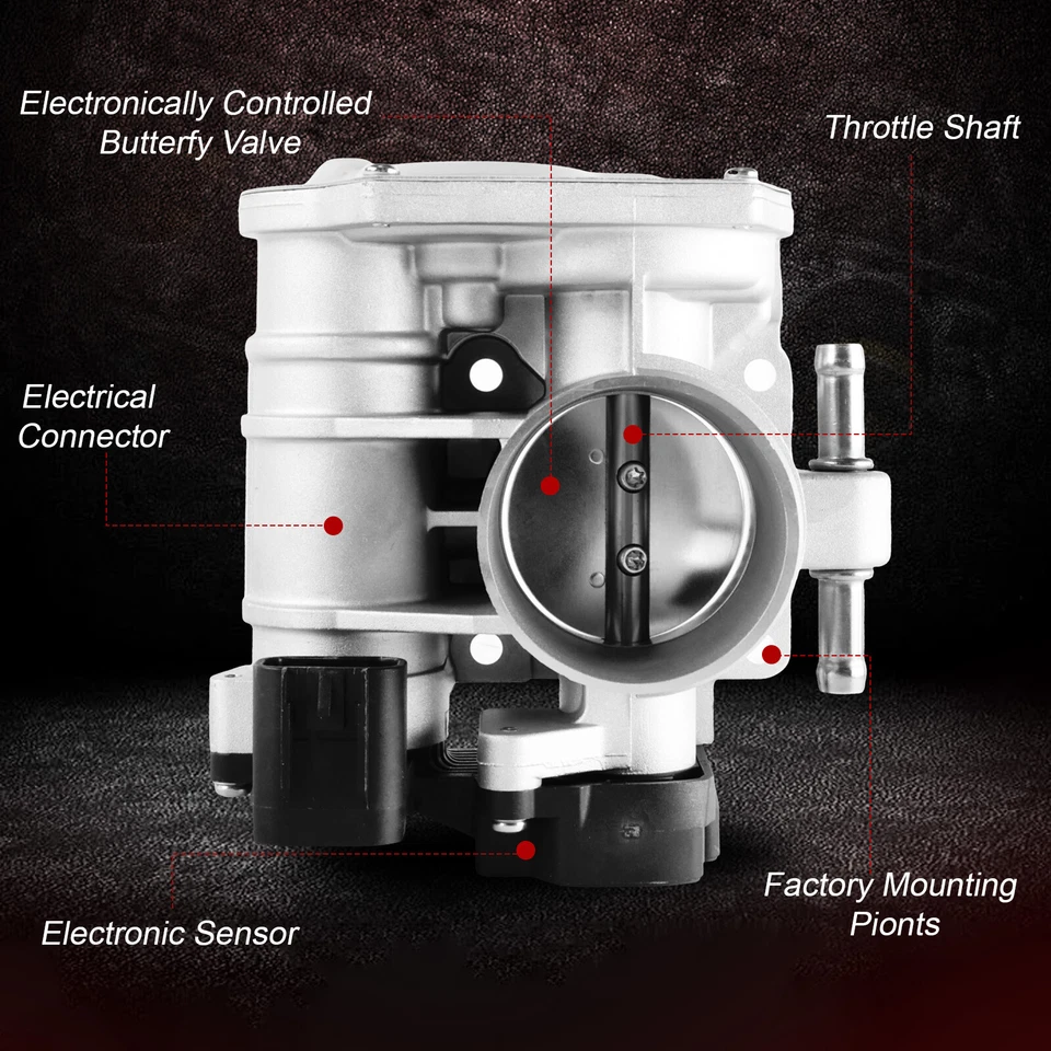 337-02230 Throttle Body For Chevy Aveo 5 Pontiac Wave L4 1.6L 2006-2008 25183237 Foto 4 de 4