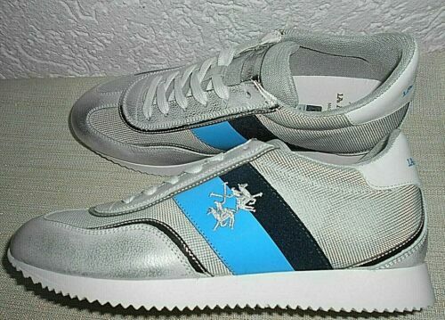 LA MARTINA LOTE 81 Damen Schuhe Sneaker Leder Beige Braun Italy Gr 