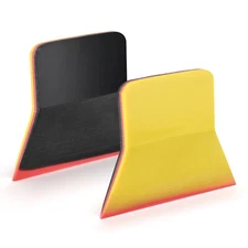 3-ply Fusion Rubber PPF Squeegee for Vinyl , 2 PCS Soft TPU Window Tint Scraper 