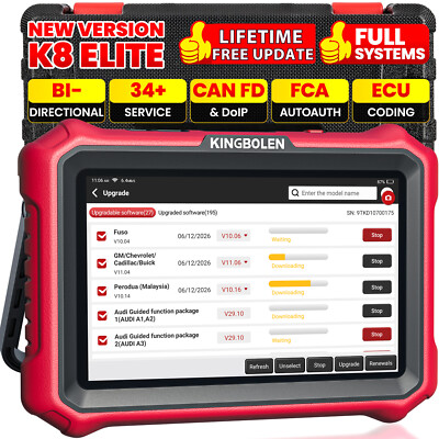 KINGBOLEN K8 ELITE OBD2 Diagnosegerät Auto Scanner KFZ-Codeleser ALLE SYSTEM