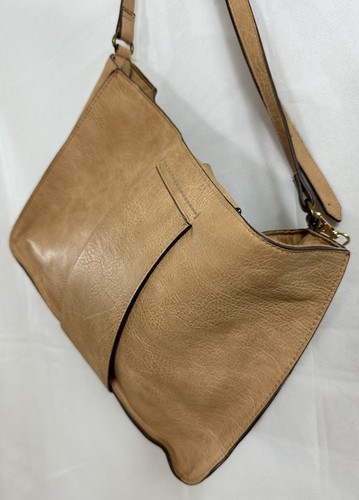 Bolso de Hombro Universal Hilo Imitación Cuero Grande Tostado Cartera Asas de Latón Forrado - Imagen 5 de 21