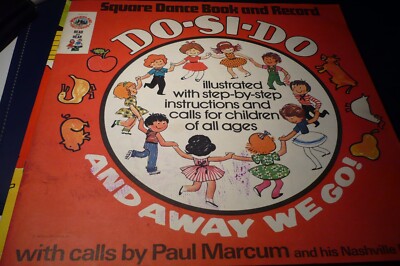 Square Dance Book & Record--Do-Si-Do and away we go-for children-60er/70er Jahre