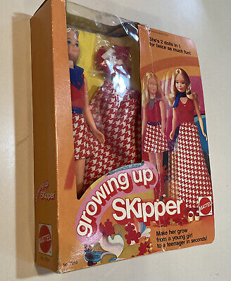 Vintage 1975 Growing Up Skipper Mattel #7259 in Original Box NRFB