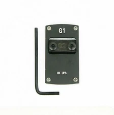 Compact Red Dot Sight Mount Base Plate for HK USP Pistols, G1, Black
