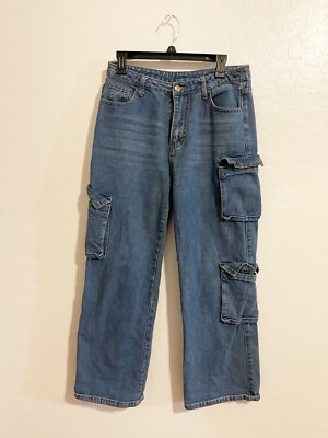 Men's Jeans Jean Bleu Shein Pantalons Garçon Manfinity EMRG - Main Image