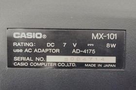 CASIO MX-101 MSX Personal Computer Vintage 1980s Retro Gaming System Japan