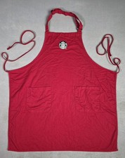 Starbucks Red Barista Apron Rare Holiday Edition Authentic Employee Uniform