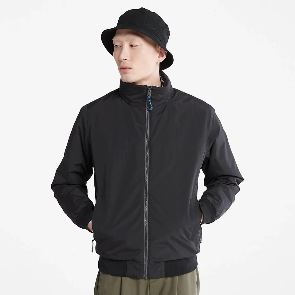 Timberland Mount Lafayette Bomber Zip Up Jacket Size M Navy Waterproof RRP £180 - Image 2 of 4